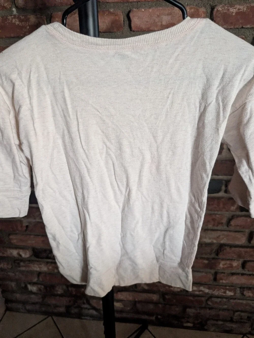 Old Navy Cream Long-Sleeve Tee with Watercolor Horse Print
